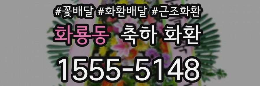 화룡동 축하 화환
