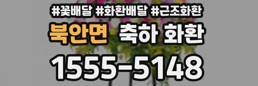 북안면 축하 화환