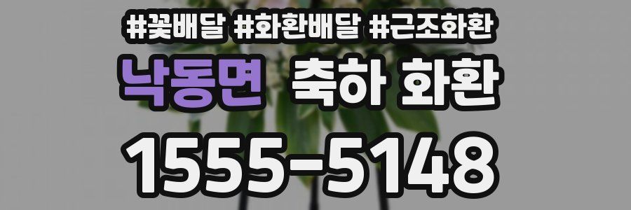 낙동면 축하 화환