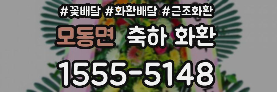 모동면 축하 화환