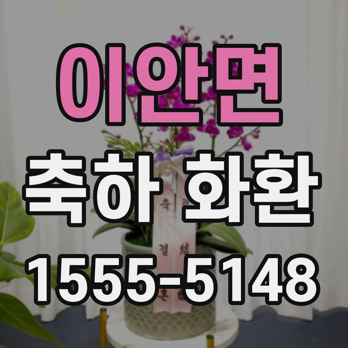 이안면 축하 화환