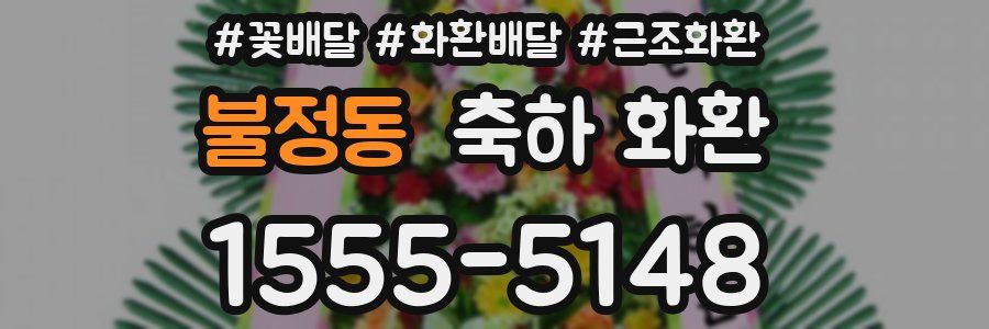 불정동 축하 화환