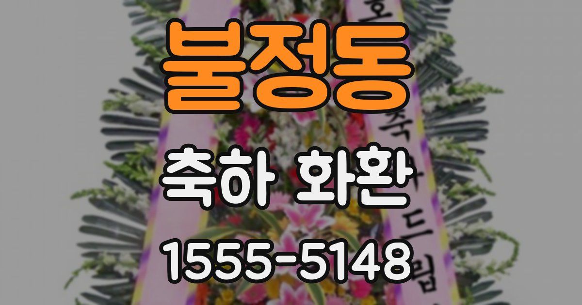 불정동 축하 화환