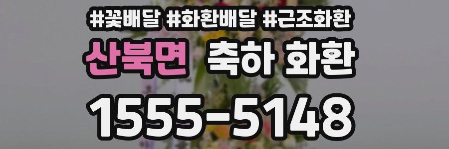 산북면 축하 화환