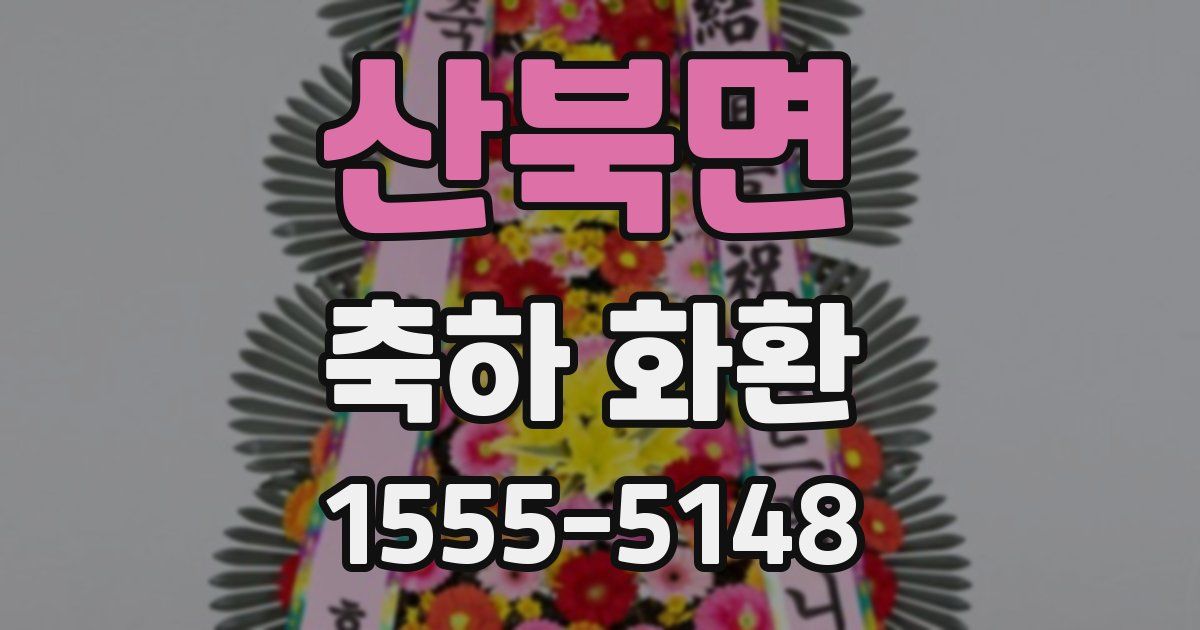 산북면 축하 화환