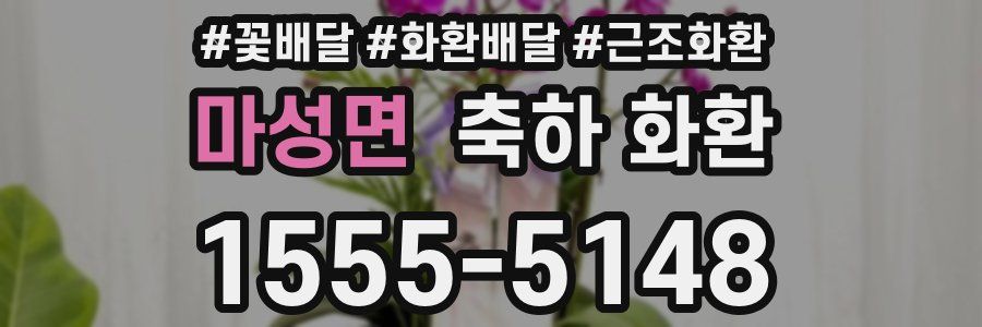마성면 축하 화환