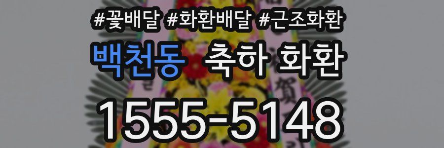 백천동 축하 화환