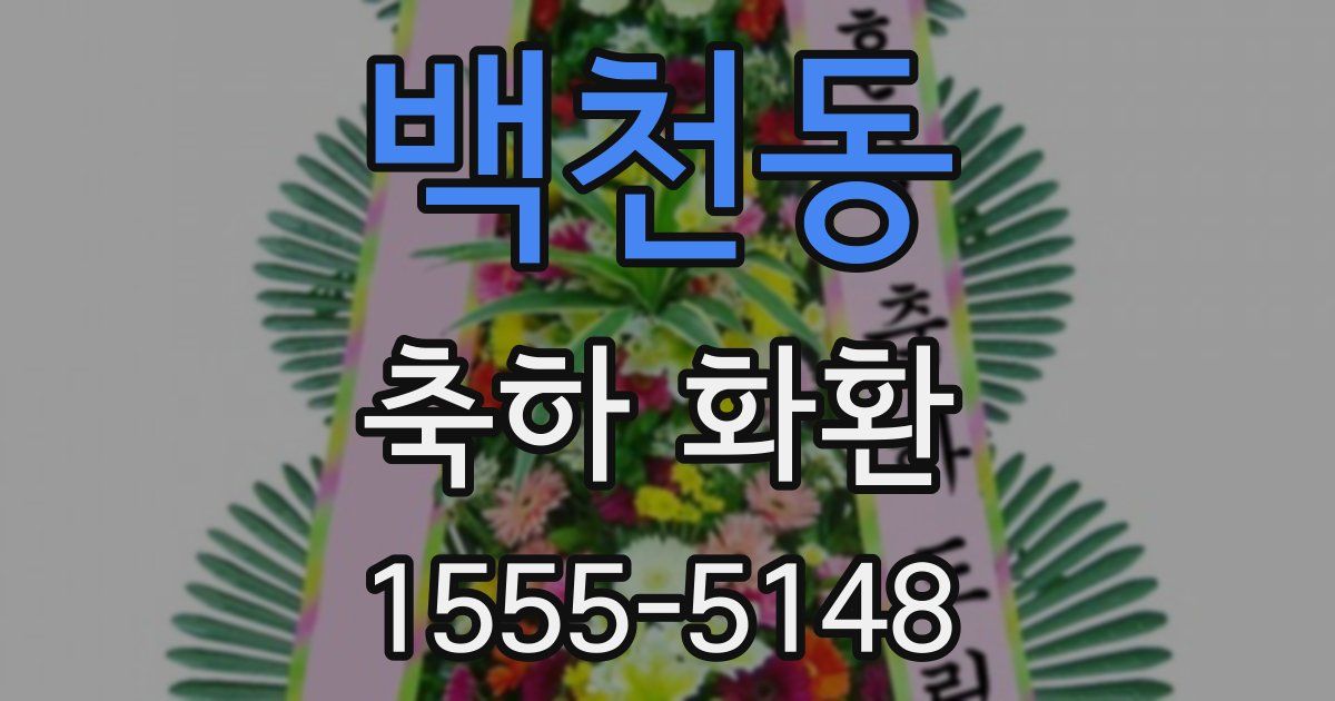 백천동 축하 화환