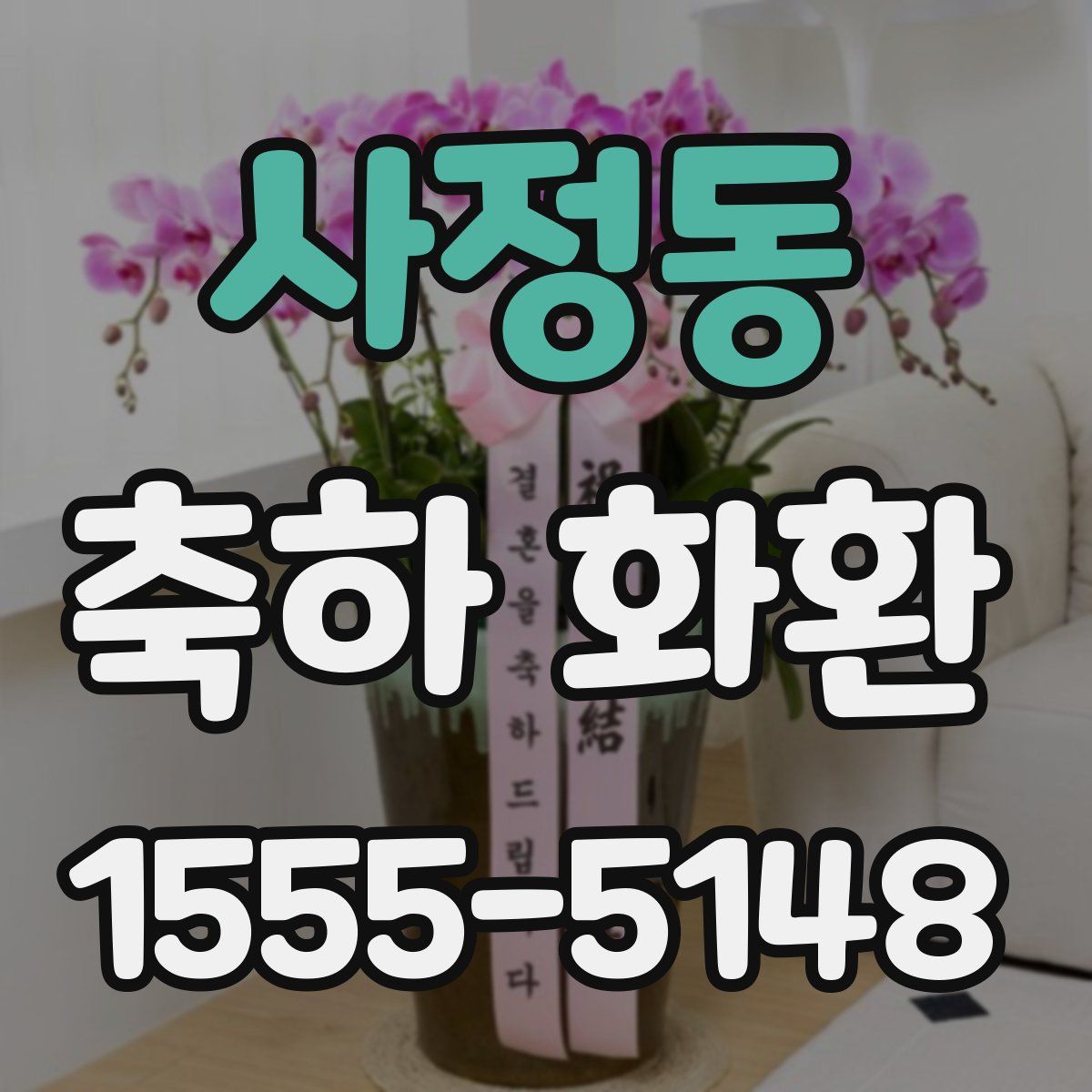 사정동 축하 화환