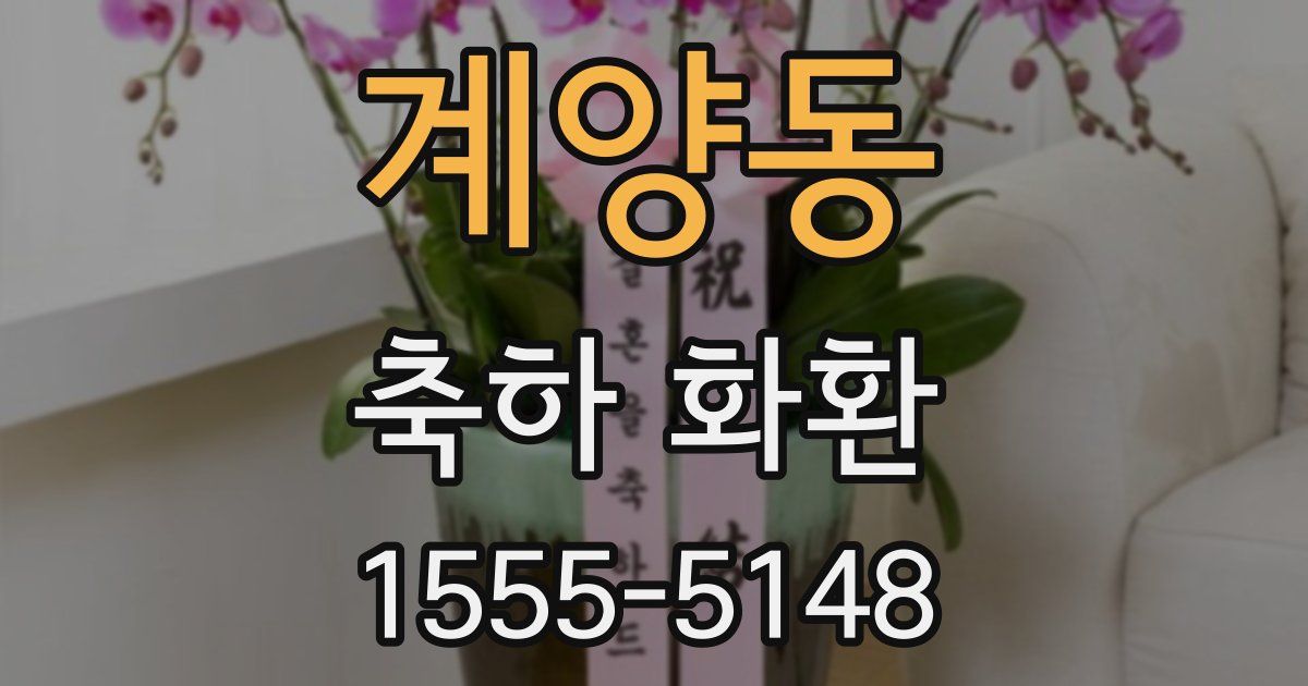 계양동 축하 화환