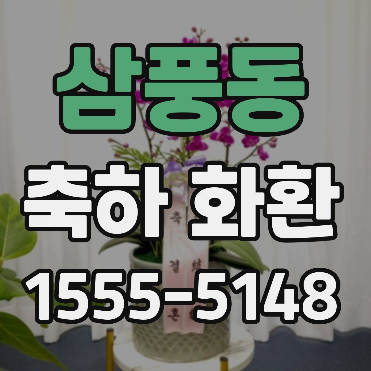 삼풍동 축하 화환
