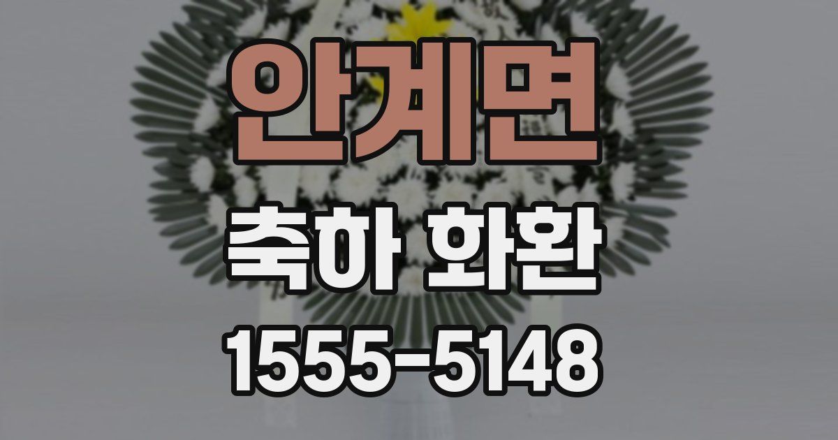 안계면 축하 화환