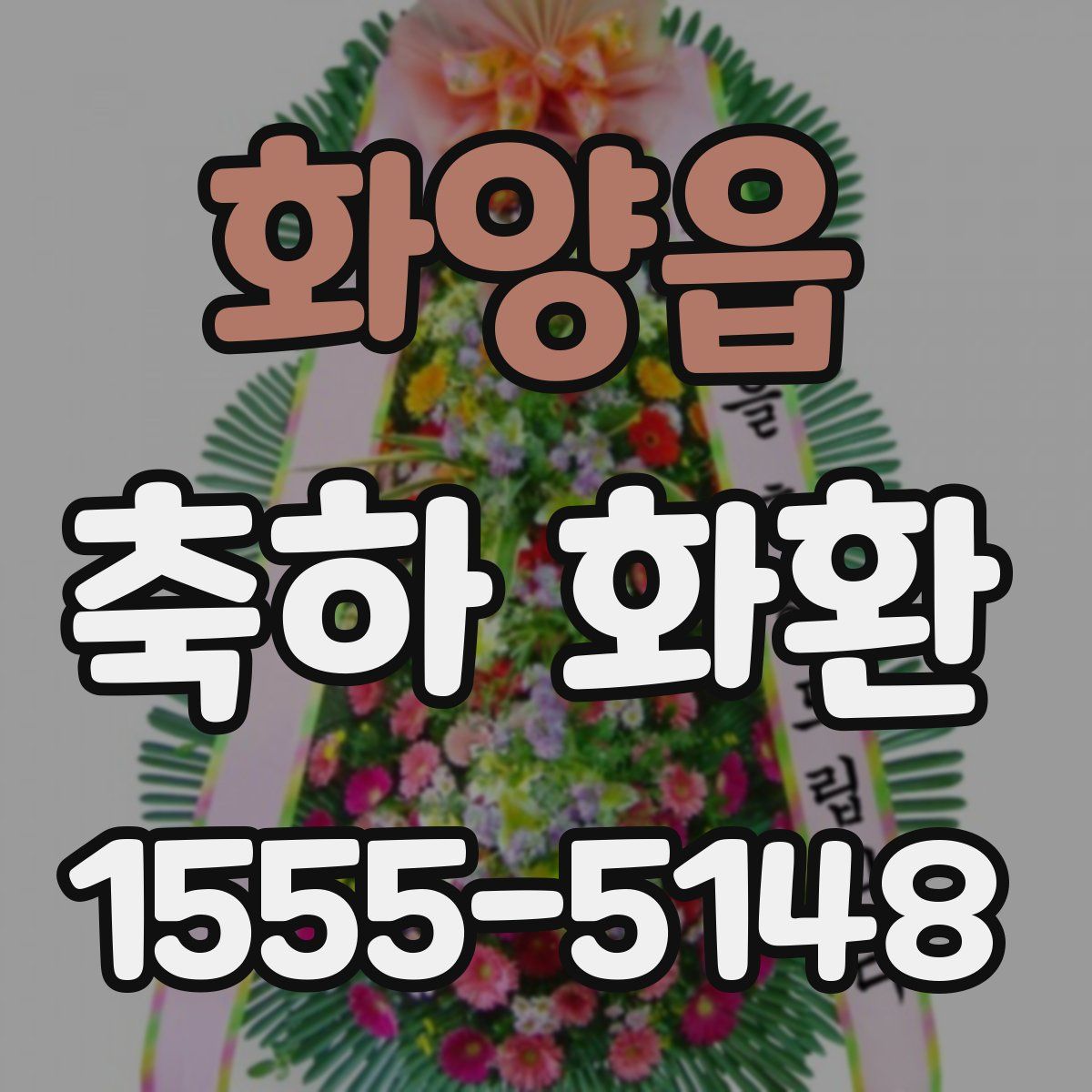 화양읍 축하 화환