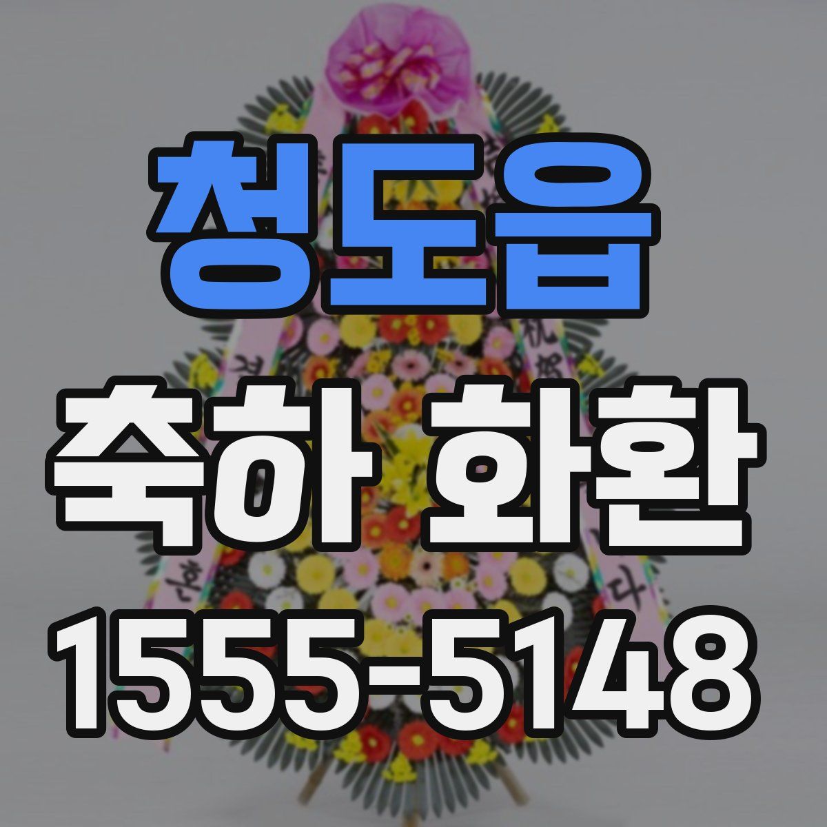 청도읍 축하 화환
