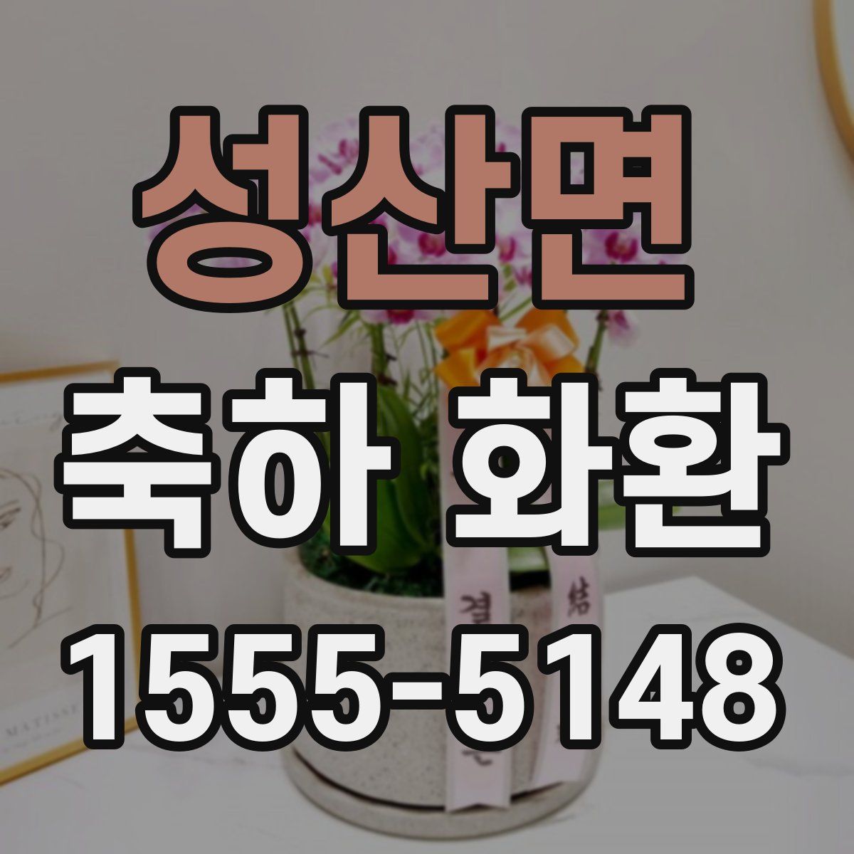 성산면 축하 화환