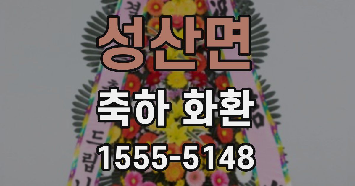성산면 축하 화환