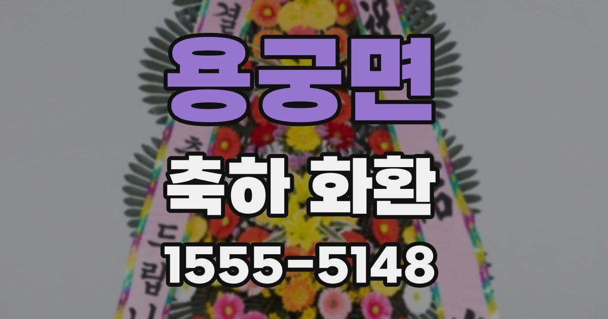 용궁면 축하 화환