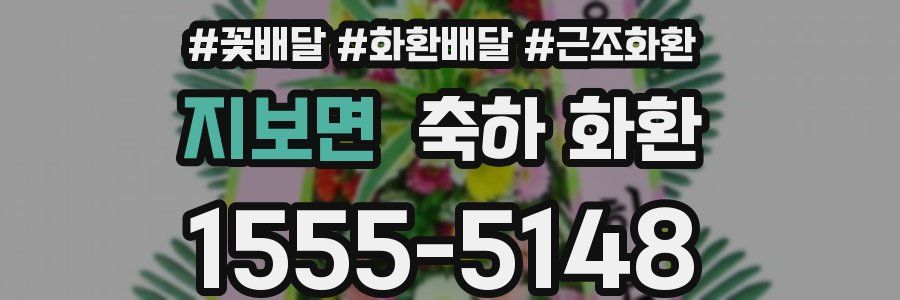 지보면 축하 화환