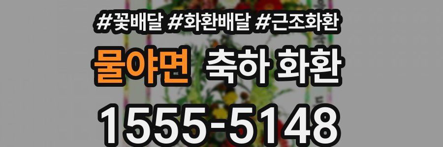 물야면 축하 화환