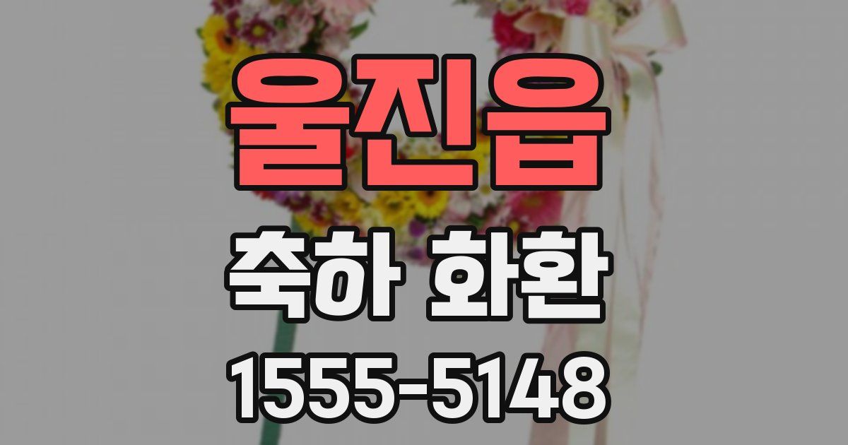 울진읍 축하 화환