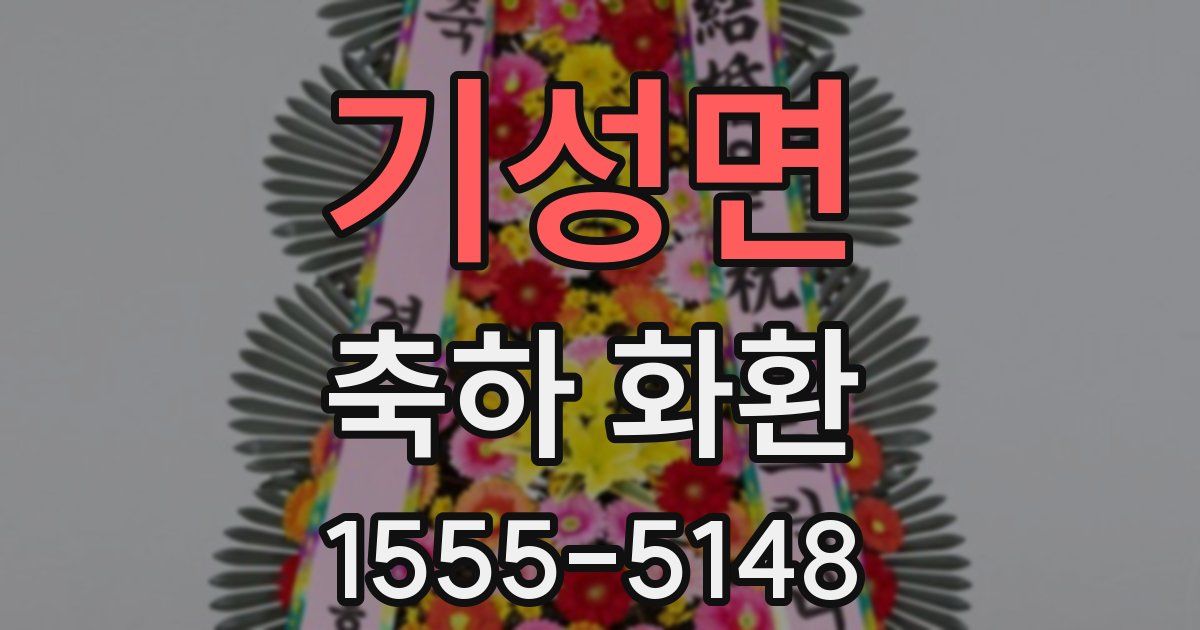 기성면 축하 화환