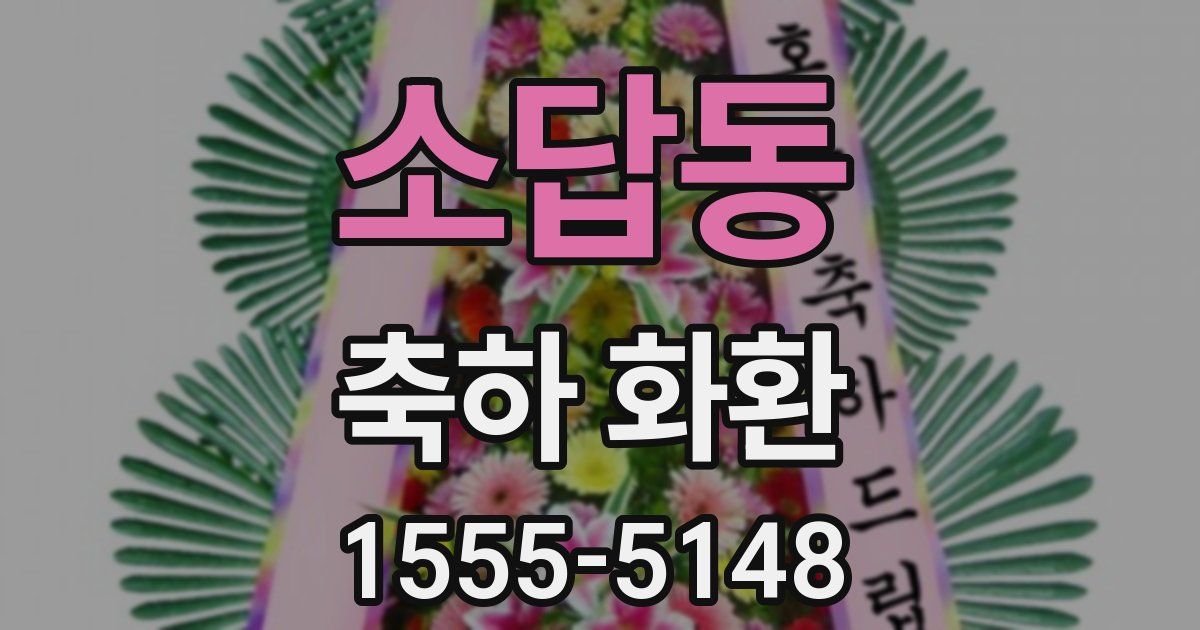 소답동 축하 화환
