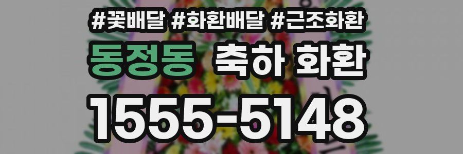 동정동 축하 화환