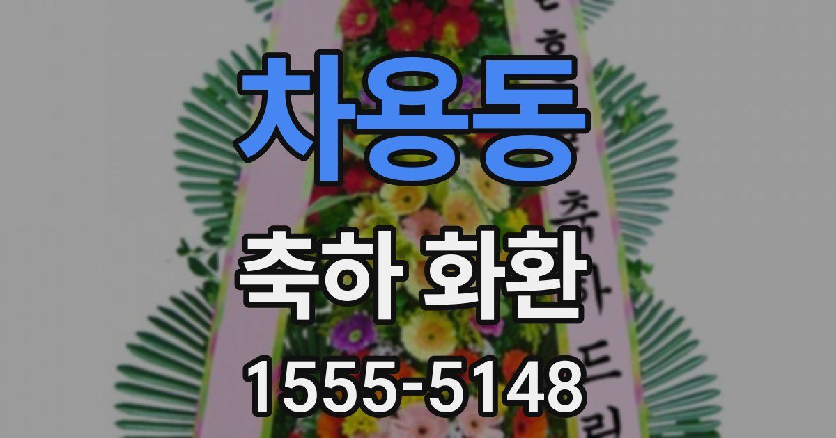 차용동 축하 화환