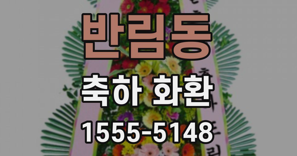 반림동 축하 화환