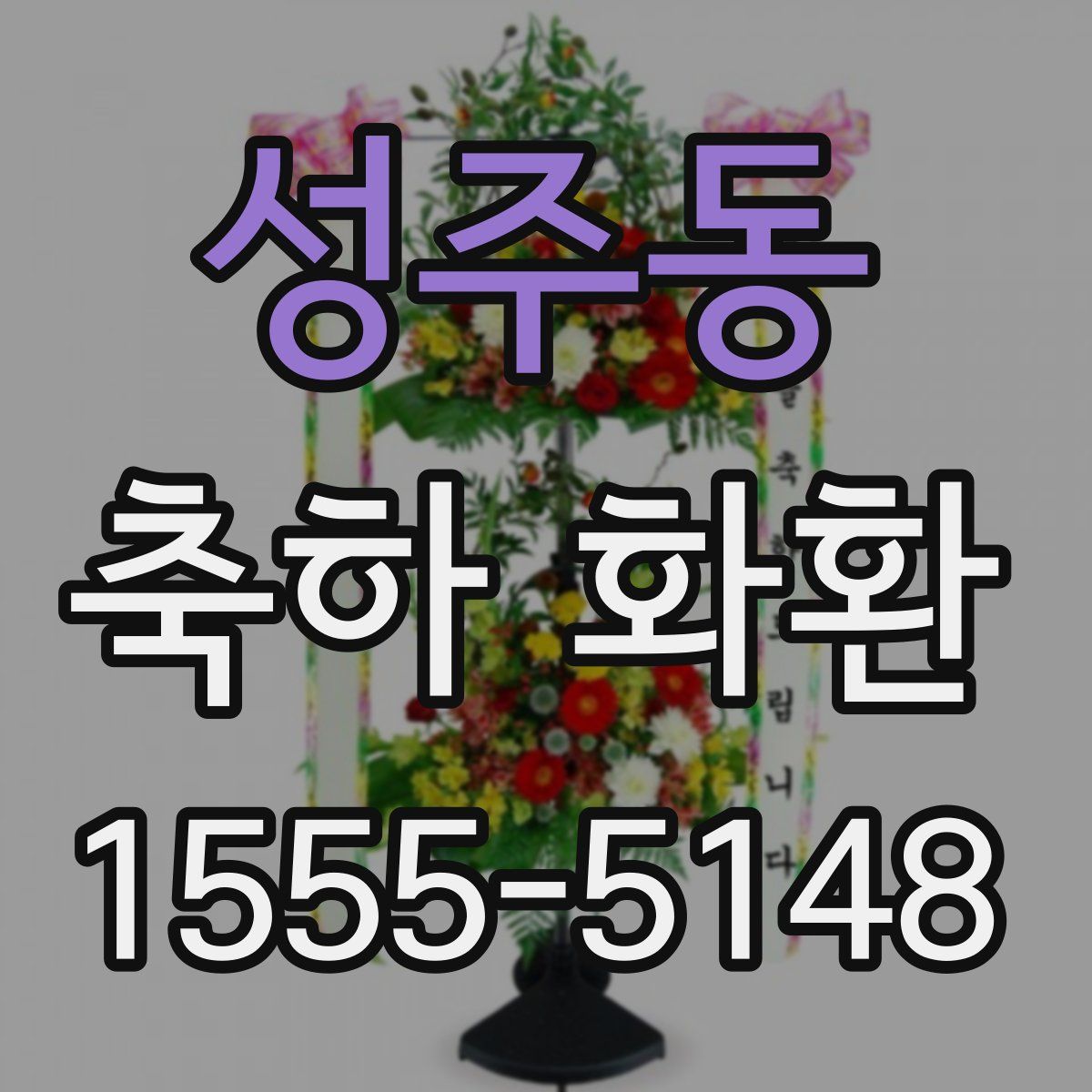 성주동 축하 화환