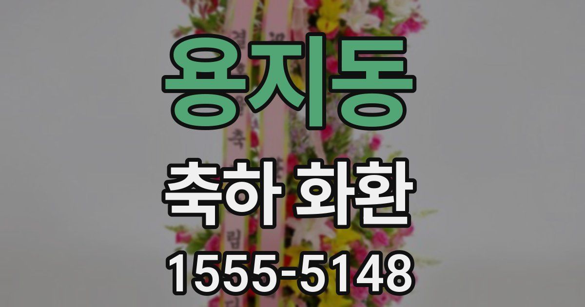 용지동 축하 화환