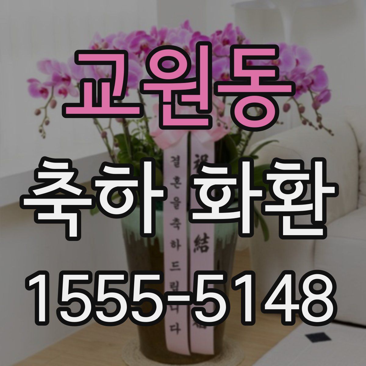 교원동 축하 화환