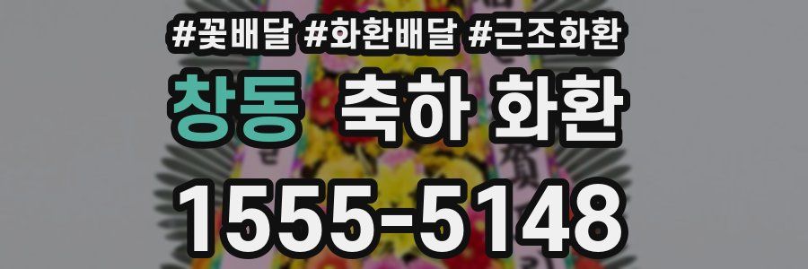 창동 축하 화환