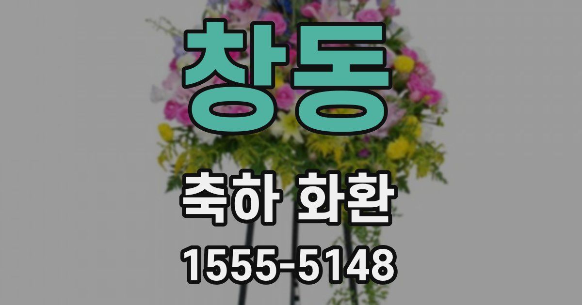 창동 축하 화환