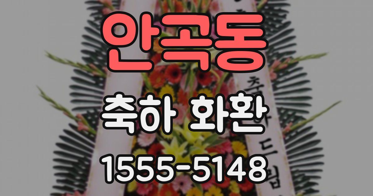 안곡동 축하 화환