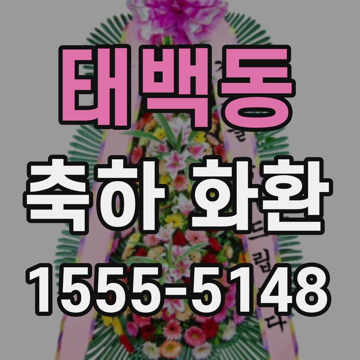 태백동 축하 화환