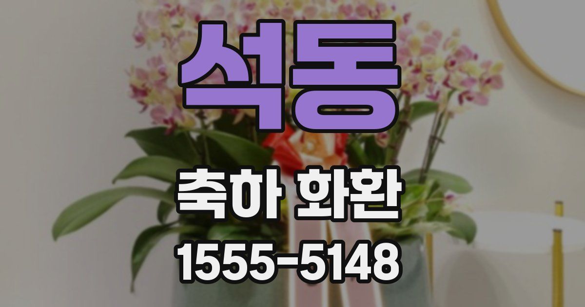 석동 축하 화환