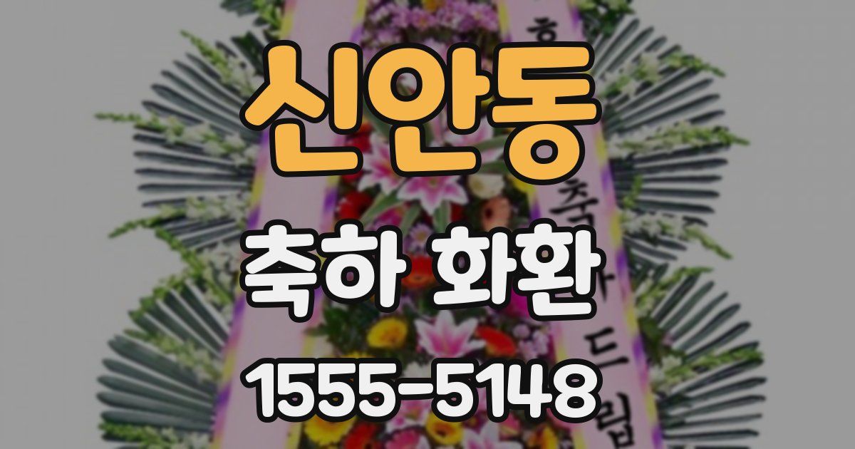 신안동 축하 화환