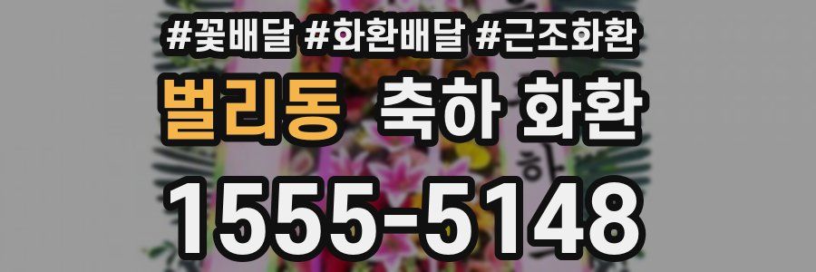 벌리동 축하 화환
