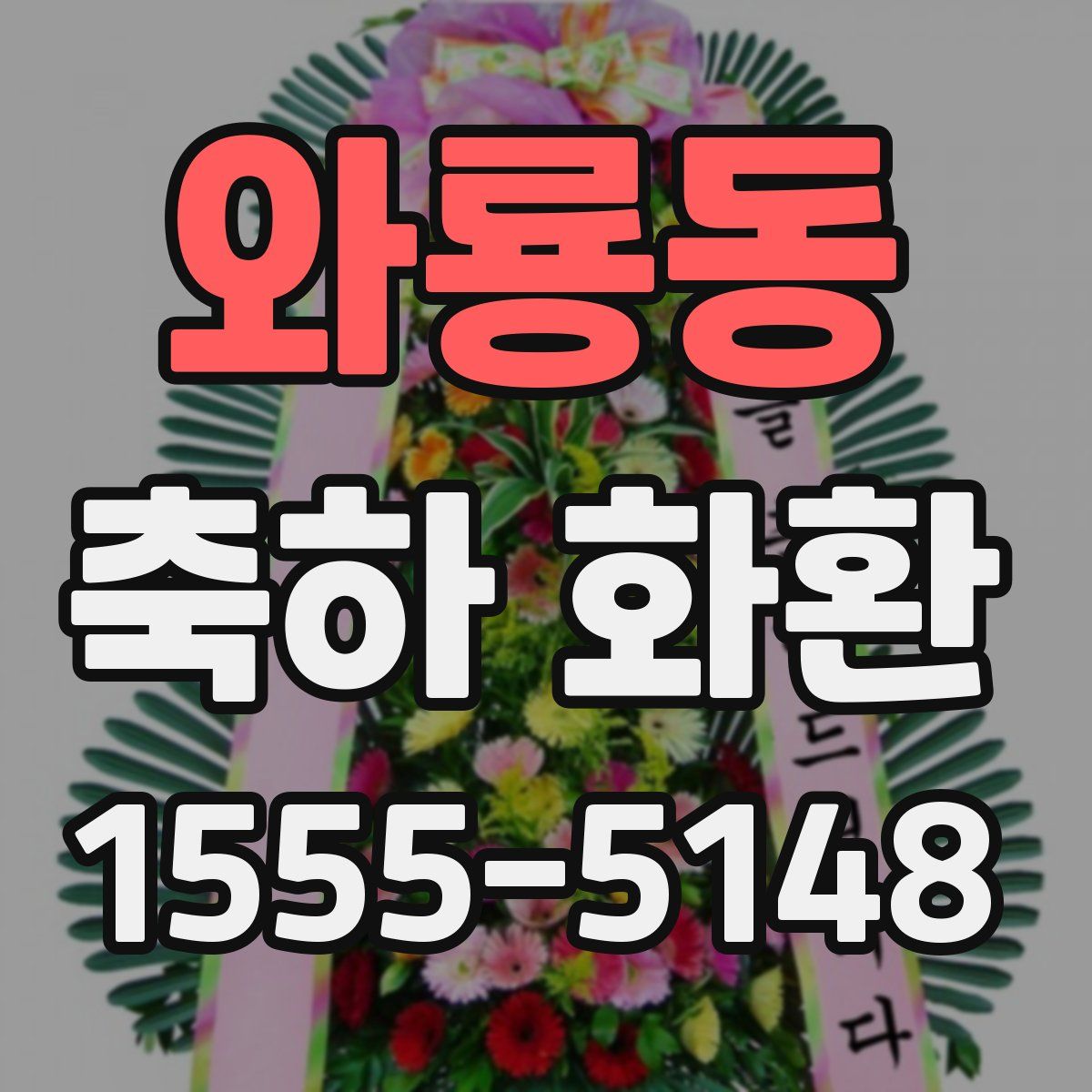 와룡동 축하 화환