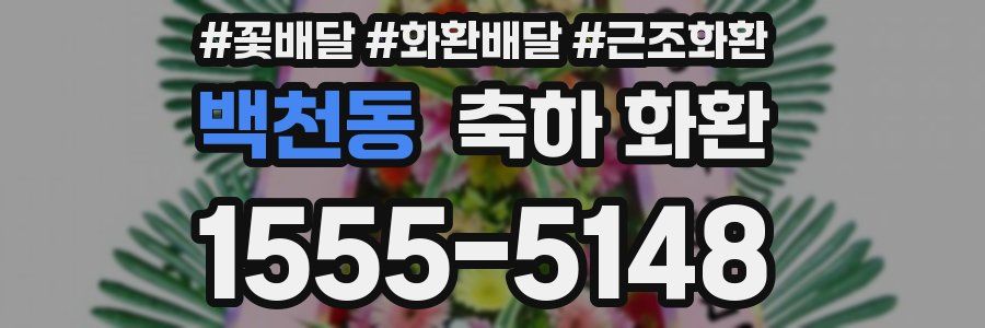 백천동 축하 화환