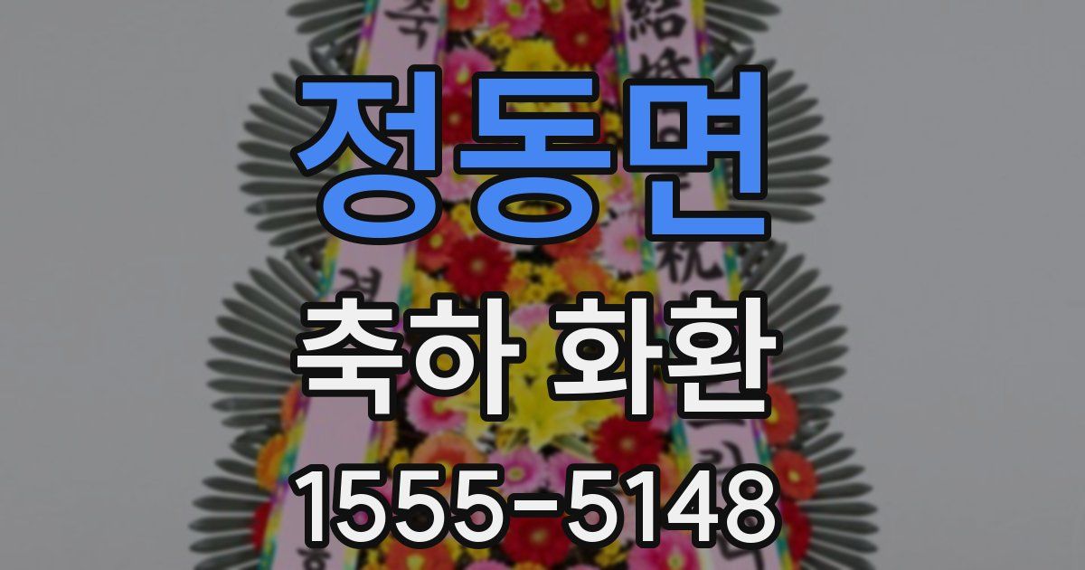 정동면 축하 화환