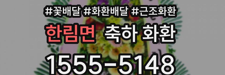 한림면 축하 화환