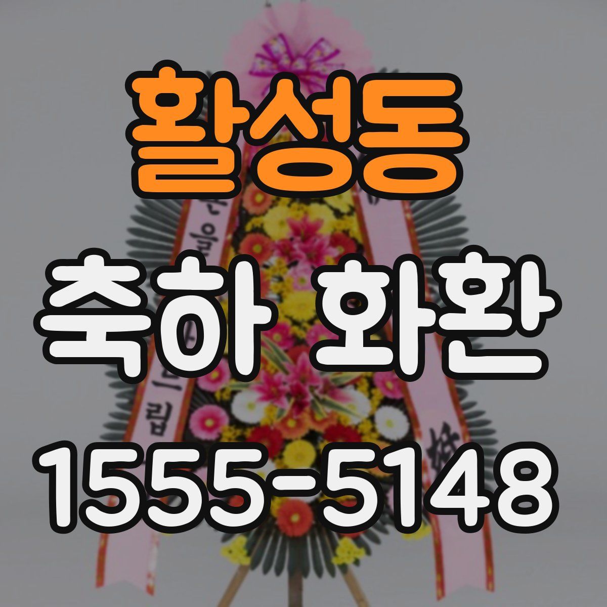 활성동 축하 화환