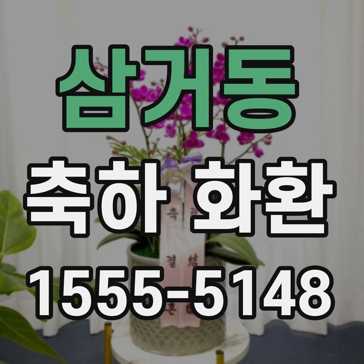 삼거동 축하 화환