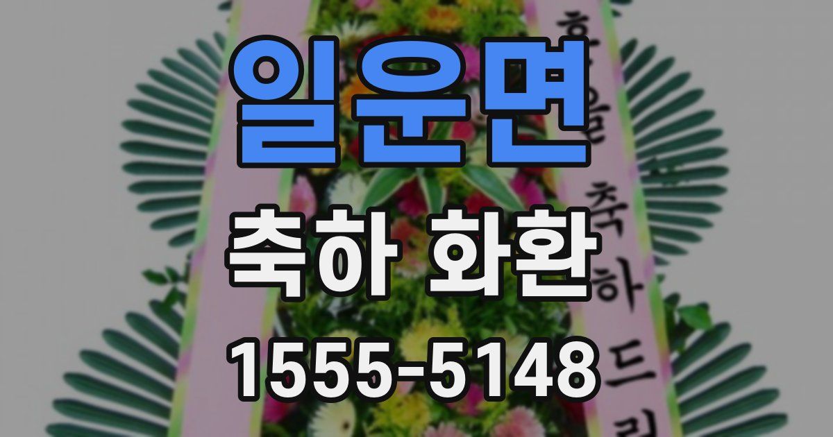일운면 축하 화환