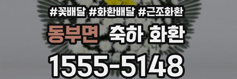 동부면 축하 화환
