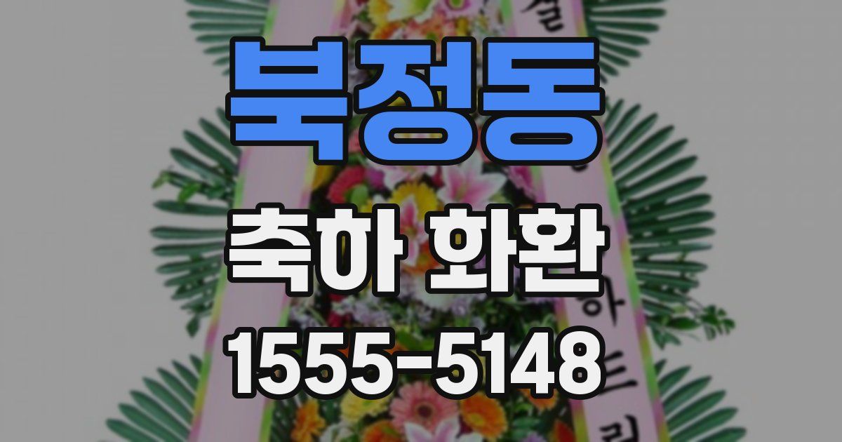 북정동 축하 화환
