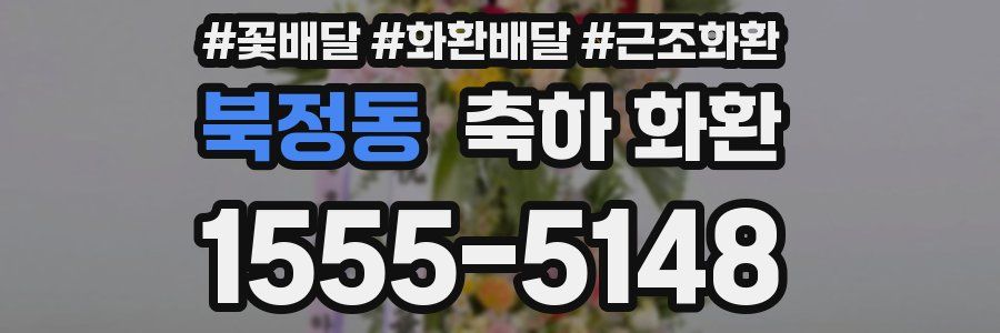북정동 축하 화환