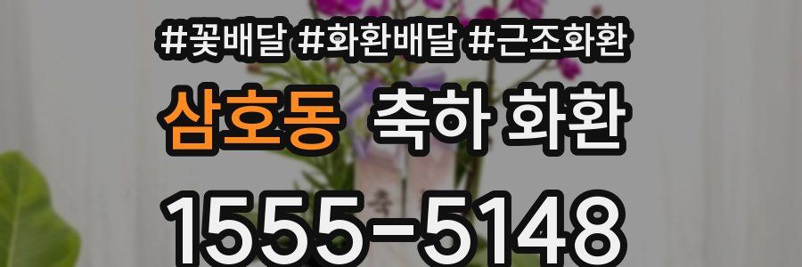 삼호동 축하 화환
